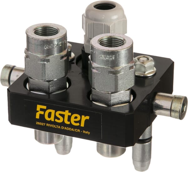 Multifaster DN10-2x3/8" BSPP+Sähköliitin - Multifaster - 2P3061238GMC - 1