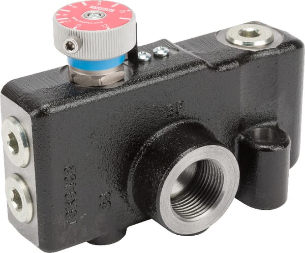 Průtokový regulační ventil 3cestný 0-114 l/min