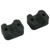 Pipe clamps set single rubber