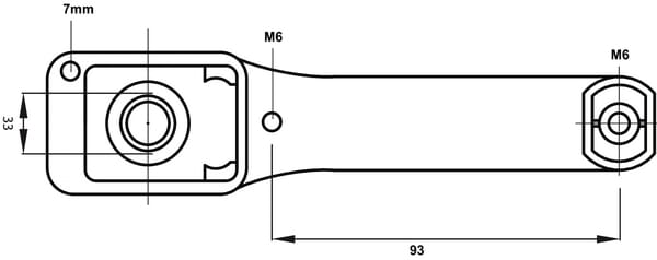 Levier extérieur droit compatible avec New Holland vue 4
