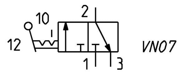 Distribut. 3/2 voies vue 4