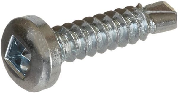 Vis auto-perforante 4.2x13mm, 2mm Robertson carré SQ2 tête plate, DIN 7504 Kramp — réf. 7504NR4213P200