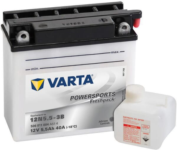 Startbatteri Varta 12V 5.5Ah 55A - Batterier under 50 Ah - 506011006I314PS - 1