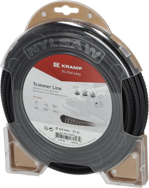 Fil de coupe Ø 4mm 21m carré noir Kramp — réf. NL4021NKR