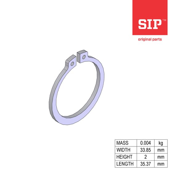 Circlip externe 30x2 mm · réf. 150383506