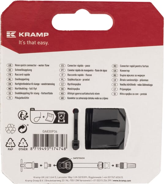 Raccord rapide arrosage 3/4'' vue 8