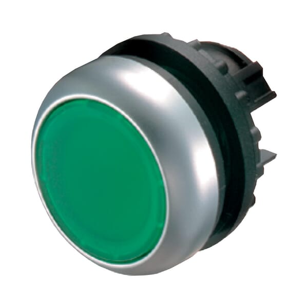 Bouton-pous. lumineux vert vue 2