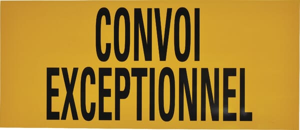 Panneau CONVOI EXCEPTIONNEL - 700x300 · réf. WB90007FR