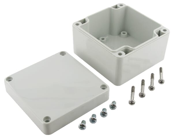 Boîtier polycarb. 80x82x55mm vue 2