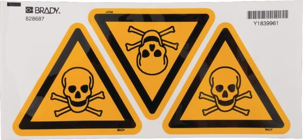 Výstražný štítek 100 mm jed