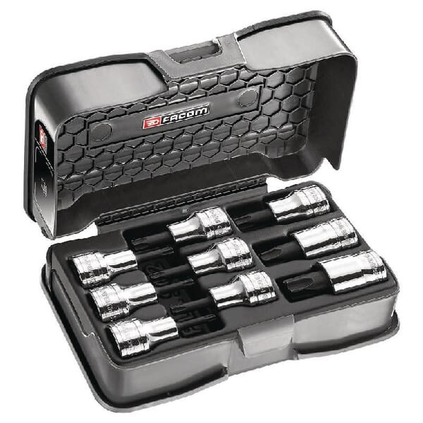 Jeu de 9 douilles Torx 1/2", 9 pièces · réf. AMEX3APB
