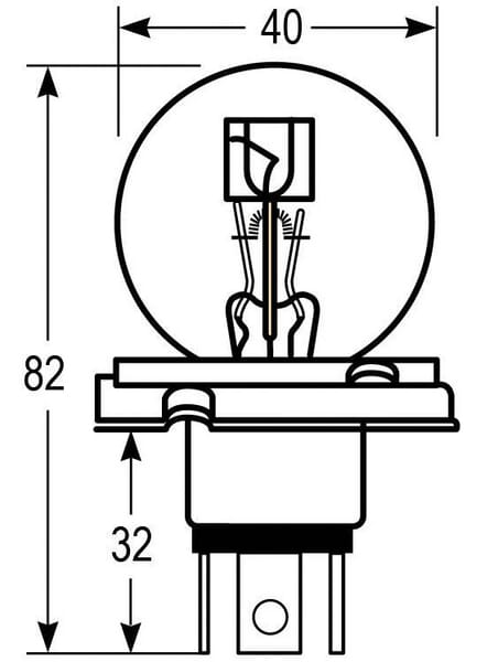 Blister Lampe Ce 12V 45/40W 12V 45-40W vue 2