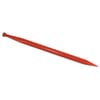 Loader tine, straight, round section 50x980mm, pointed tip with M28x1.5mm nut, red, SHW