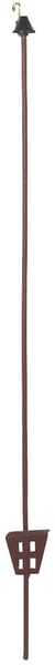Poteau ovale en acier 106 cm oeil métallique 10 pcs · réf. 441455P010