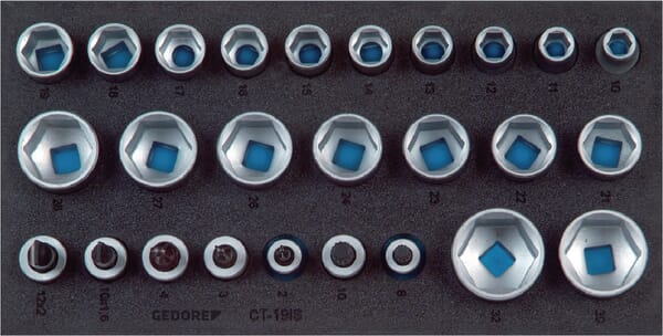 Pěnové moduly na nářadí, prázdný