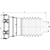 Wide-angle CV body cone 80°, series SDF