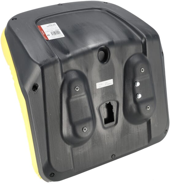 Revêtement de siège jaune PVC vue 2