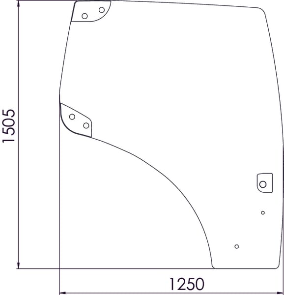 Vitre de porte — réf. 82027356N