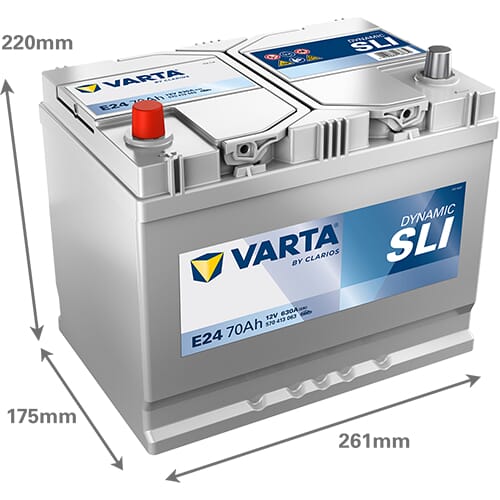 Startbatteri Varta 12V 70Ah 630A - Bilbatterier och Fordonsbatterier - 570413063 - 5