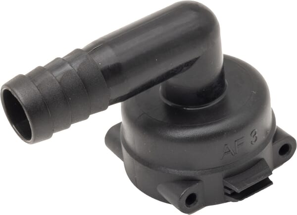 Raccord à fourche, femelle 90° AF3, embout de tuyau 16 mm · réf. 8419303