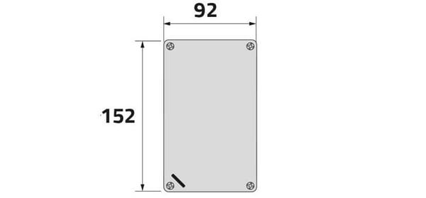 Armoire aluminium 92x152mm vue 2