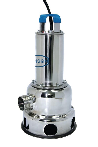 Pompe de relevage triphasée inox pour eaux très chargées 1,1 kw — réf. 111043
