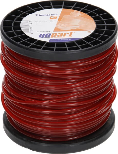 Fil de coupe Ø 3.3mm 45m rond rouge gopart — réf. NL3345RRGP
