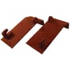 Hook plates (bent) for Euro Q/R attachment - Universal