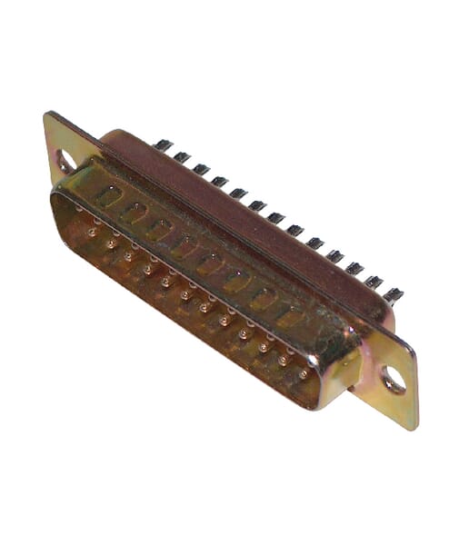 Fiche 25 P. Male Sub-D · réf. SD25MS