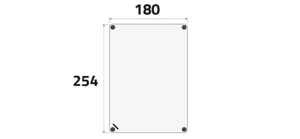 Armoire plastique 180x254x111mm vue 2