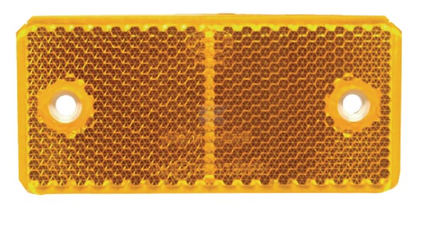 Rechteckiger Reflektor gelb 105x48 (50P)