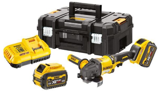 Meuleuse Ø125mm XR 54V 2Ah + 2 batteries · réf. DCG418T2QW