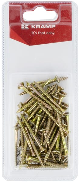 Vis pour panneaux d'aggloméré 4 x 40 mm (50) — réf. KRSPT440P50B
