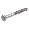 DIN 571 hexagon wood screws, A2 stainless steel — AISI 304