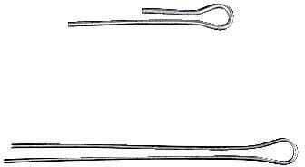 Epingle longue 160mm (50) · réf. 011063GAL