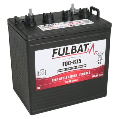 Batterie 8V 170(C20)/145Ah(C5) plomb-acide noyé · réf. FDC875