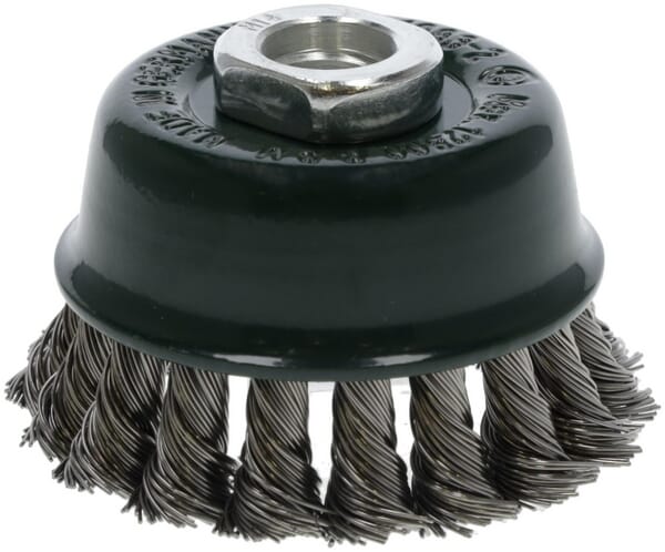 Drátěný miskový kartáč M14, 65 mm, nerezová ocel