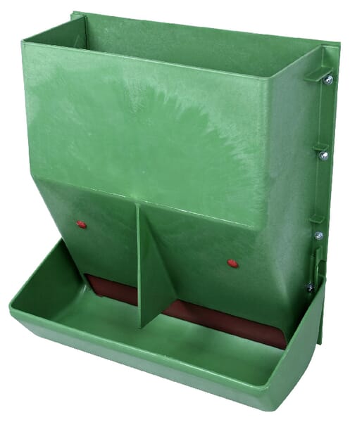 Automatický krmný žlab se zásobníkem, pro telata