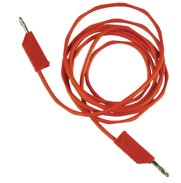 Câble 2 fiches 4mm rouge 2m · réf. SML200RN