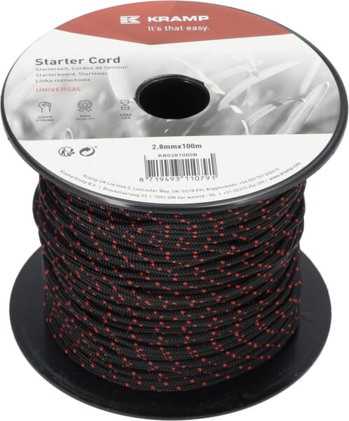 Lanko startéru 2,8 mm x 100 m, černé