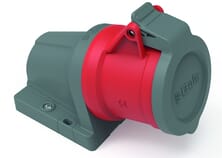 Prise murale CEE 32A 5P 400V IP44 QC IQ 92x94 · réf. B0110635