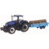 New Holland T7.315 tractor with timber trailer