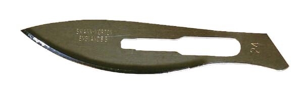 Lame de bistouri chirurgical Swann-Morton® No.24, (100x) · réf. 22161