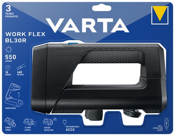 Lampe de poche Work Flex BL30R Light — réf. VT18684