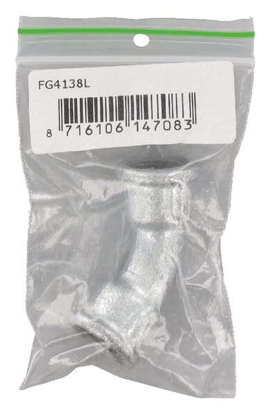 Ohyb 45° poz. 2xVnit.z. 3/8"