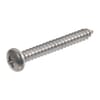 DIN 7981C pan head self-tapping screws with Philips cross-slot raised head, A2 stainless steel — AISI 304