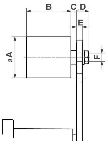 Rouleau tendeur PVC vue 2
