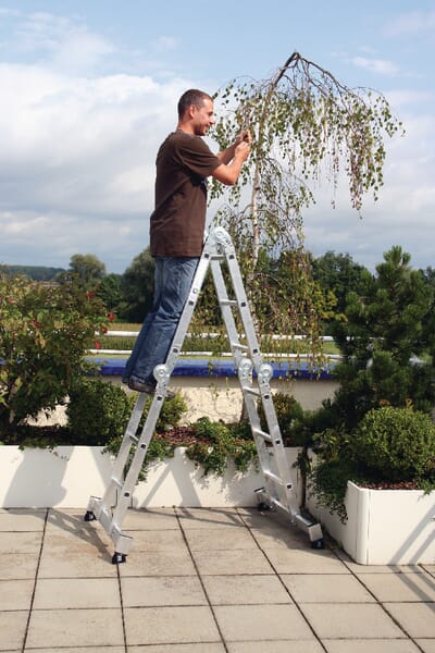 Víceúčelový žebřík s příčkou nivello