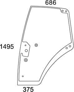 Vitre de porte · réf. 737812030021N