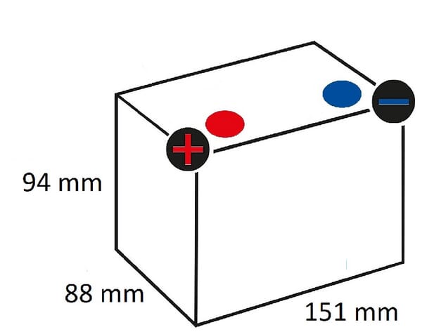 Käynnistysakku Varta 12V 6Ah 105A - Auton Akut ja Ajoneuvoakut - 506015011I314PS - 4